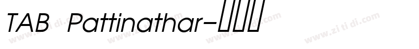 TAB Pattinathar字体转换